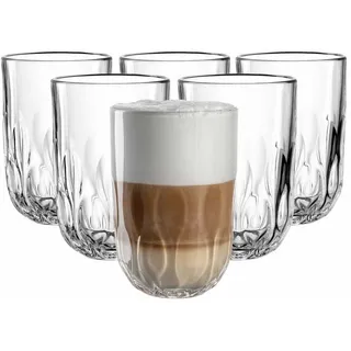 LEONARDO GOCCE Latte Macchiato Glas (3) 390 ml 6er Set