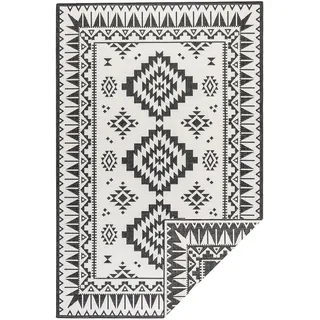 In- and Outdoor Rug Black 80x150