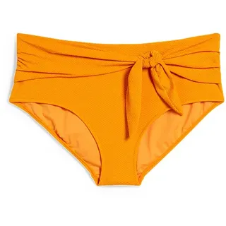Bikini-Hose mit Knotendetail-High Waist-LYCRA® XTRA LIFETM, Orange, 50
