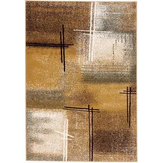 Pergamon Brilliant Verlauf Kurzflorteppich 120 x 170 cm Beige/Grün