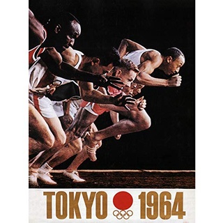 Tokyo Summer Olympics 1964 Sprinter Japan ungerahmt Wandbild Kunstdruck Poster Home Decor Premium