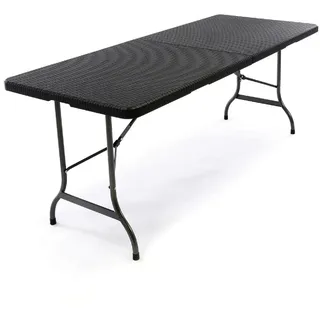 VCM Klapptisch 180 x 75 x 70 cm schwarz