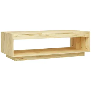 vidaXL Massivholz Kiefer Couchtisch Beistelltisch Wohnzimmertisch Kaffeetisch Sofatisch Teetisch Tisch Wohnzimmermöbel 110x50x33,5cm