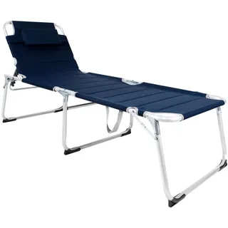 Lex XXL Sonnenliege 200 x 70 x 45 cm Dunkelblau
