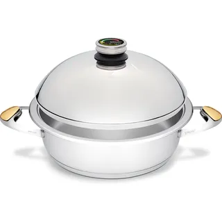 Zepter CookArt Kasserolle 5,0 L 28 cm Edelstahl 316L Induktion Schmortopf