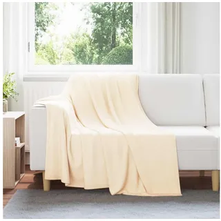 vidaXL Bettüberwurf 200 x 150 cm Creme/Weiß