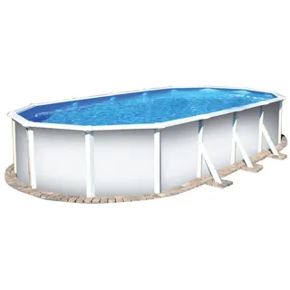 Planet Pool Stahlwandpool Classic oval 730 x 375 x 120 cm inkl. Einbauskimmer