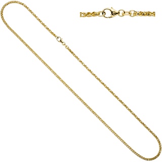 Goldkette JOBO Halsketten Gr. Gelbgold 585-Weißgold 585, Länge: 45 cm, gelb (gelbgold 585) Damen Goldketten