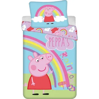 Jerry Fabrics Peppa Pig Mehrfarbig 140 x 200 cm + 70 x 90 cm