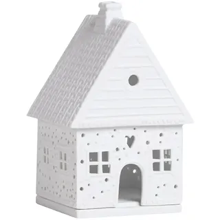 räder Teelichthalter Lichthaus Lebkuchenhaus Weiß