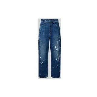 Wide Fit Jeans aus reiner Baumwolle Modell 'Boyfriend', Jeansblau, 28
