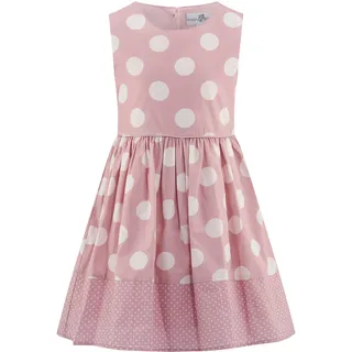 happy girls Sommerkleid HAPPY GIRLS, Mädchen, Gr. 110, N-Gr, rosa (dusty rose), Web, Obermaterial: 100% Baumwolle. Futter: 100% Baumwolle, bedruckt, gepunktet, Basic kniebedeckend, Rundhals, Kleider Sommerkleid, mit Knopfleiste im Rücken