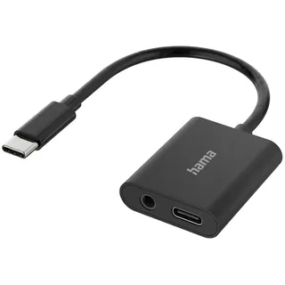 Hama USB-C auf 3,5 mm Klinke Schwarz
