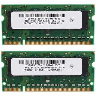 ISTOVO 2X 4 GB DDR2 Laptop Ram 667 MHz PC2 5300 SODIMM 2RX8 200 Pins für für Laptop Speicher