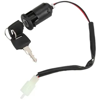 None Elektroroller Zündschloss, 2 Stück 2 Polig Zündschloss 2 Positionen "ON" und "OFF" Zündschalter Zündschlüsselschalter für Dreirad Elektroroller