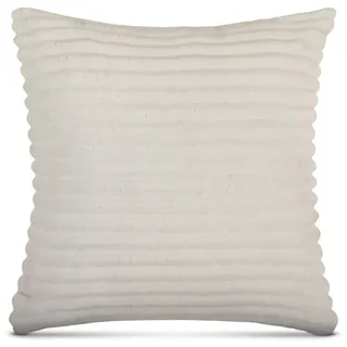 BestLivings Kissenbezug Kordoptik 50 x 50 cm Creme