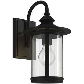 LINDBY Laterne Aluminium 19 x 23,8 x 33,4 cm 1 x E27 schwarz
