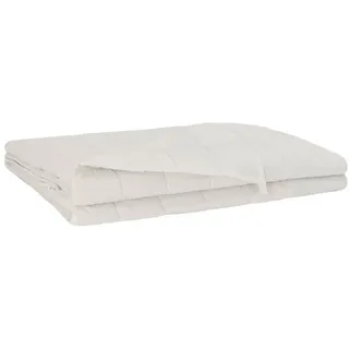 vidaXL Gewichtsdecke Weiß 140 x 200 cm 10 kg 100% Baumwolle 205T