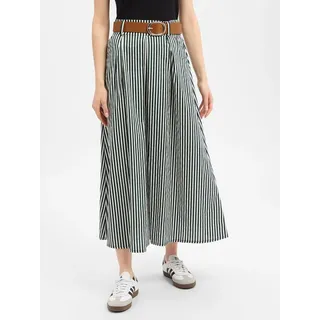 Zero Maxirock Damen Gestreift Grün/Weiß 34