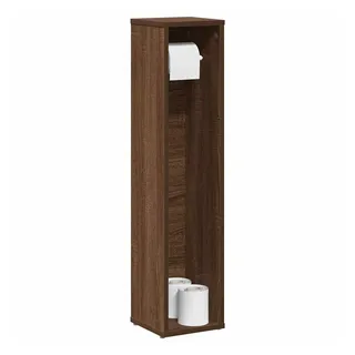 vidaXL Badezimmerschrank mit Rollenhalter 20,5 x 90 x 20 cm Braun