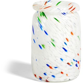 HAY - Splash Vase M, Ø 14,3 x H 22,2 cm, white dot