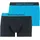 Flowing Boxershorts Blau Schwarz S