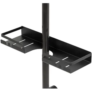 Wenko Turbo-Loc® Duschstangencaddy Altarella S, schwarz 35,5 x 4 x 10,5 cm