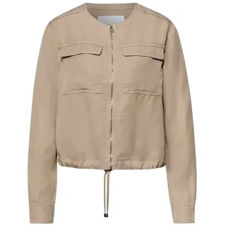 STREET ONE Jacke im Washed-Look mit Tunnelzug safari beige 44 - 44