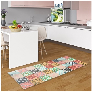 Küchenläufer Vinyl Teppich Küchenläufer Evora Mosaik, Pergamon, Rechteckig, Höhe: 5 mm bunt 49 cm x 140 cm x 5 mm