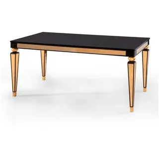 JVmoebel Couchtisch Eleganter Schwarz-Gold Ablagetisch aus Holz mit modernem Design (Packung, 1-St., 1x Couchtisch), Made in Europa schwarz