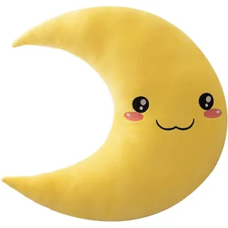 Rurunklee Kissen Mond - 25cm Mondkissen Baby - Kissen Kinderzimmer Mondkissen Kinder - Perfekt für den Mittagsschlaf - Kissen - Führen Sie Frische EIN und Ändern Sie Ihr Interieur