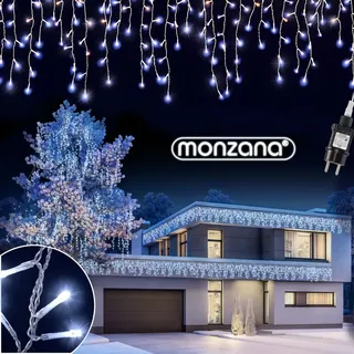 DEUBA Regenlichterkette Weihnachten Kaltweiß 15m