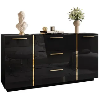 lookway Kommode 158 x 81 x 41,3 cm Schwarz