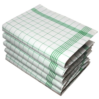 Grün XXL Geschirrtücher, 60x80 cm, 10er Pack, 100% ringgesponnene Baumwolle