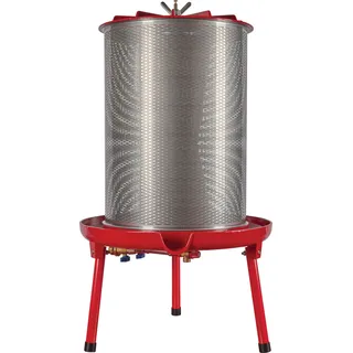 P. Lindberg 90L Hydropress Obstpresse,hydraulische Edelstahlpresse mit Presstuch & Abdeckung,Wasserdruck-Saftpresse für Äpfel,Birnen & Trauben,ideal für die Herstellung von Apfelwein,Fruchtsaft & Wein