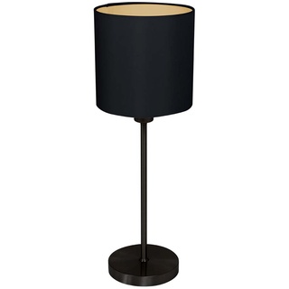 Nachttischlampe Tischlampe Tischleuchte schwarz gold Schlafzimmerlampe H 56cm