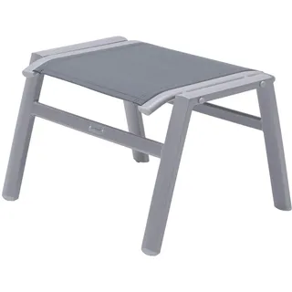OUTFLEXX Hocker, Silber/grau, Alu/Textilene, 49x55x37cm