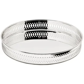 Edzard Tablett Coro, Höhe 3,5 cm, Ø 23 cm, rund, edel versilbert, anlaufgeschützt,