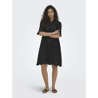 Only Spitzenkleid Mini Schwarz M