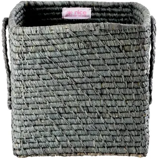 Klein Raffia Korb - Dunkelgrau