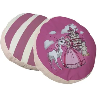 Zierkissen Pferd in Pink ca. 40x40cm