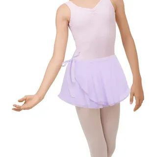 Whakano Ballettrock für Kinder und Damen,Wickelrock mit verstellbarem Band,Chiffon Tanzröcke,kurzer Tüllrock,Tanz Rock,Ballettkleidung,Klassisch Ballett Tanzkleid für Mädchen,35CM,Hellviolett