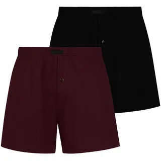Bruno Banani Loose Fit Boxershorts rot/schwarz L 2er Pack