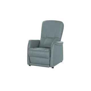 HIMOLLA Fernsehsessel 7568 Leder 77 x 110 x 93 cm Blau elektrisch