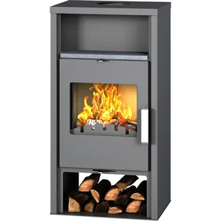 Accente Kaminofen Europa 4.0 Stahl grau 7 kW