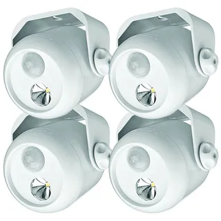 Mr Beams LED Mini Scheinwerfer weiß mit Bewegungsmelder 4er Pack MB304