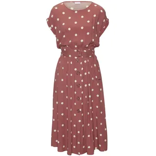 LASCANA Midikleid Damen marsala-creme-bedruckt Gr.36