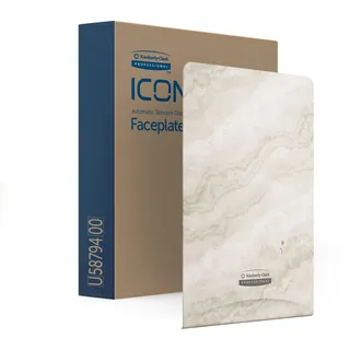 Kimberly-Clark Professional ICON-Blende (58794), Design „Warmer Marmor“, für den automatischen Handseifen- und Desinfektionsmittelspender; 1 Blende pro Verkaufseinheit