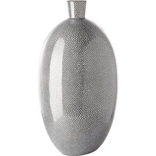 Bodenvase GILDE "Vase Athina bauchig", grau, B:28cm H:48cm T:28cm, Porzellan, Vasen