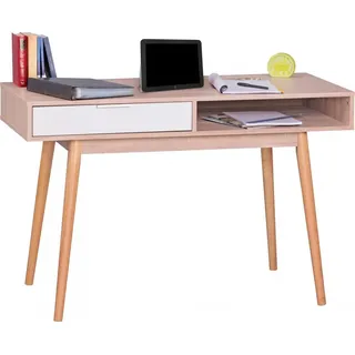 Konsole Sekretär Schreibtisch - Belimo XL - 120x79x45 cm Sonoma/Weiß